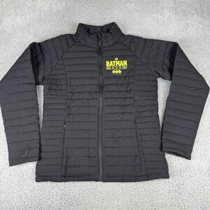 DC Batman Run Long Sleeve Padded Jacket Lightweight Size‎ Womens Small Black